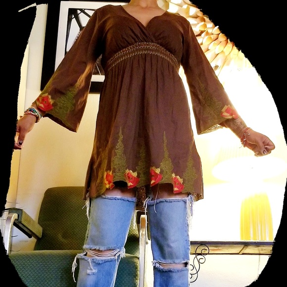 Bohemian style dress/top by Planet Funk - Picture 2 of 6